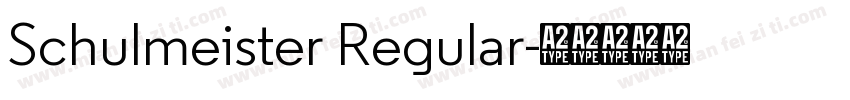 Schulmeister Regular字体转换